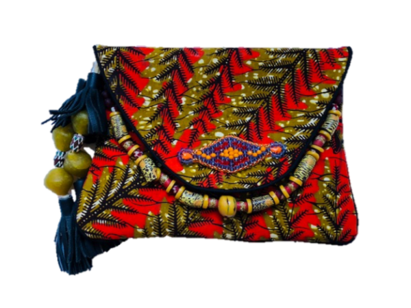 Clutch/shoulderbag Orange