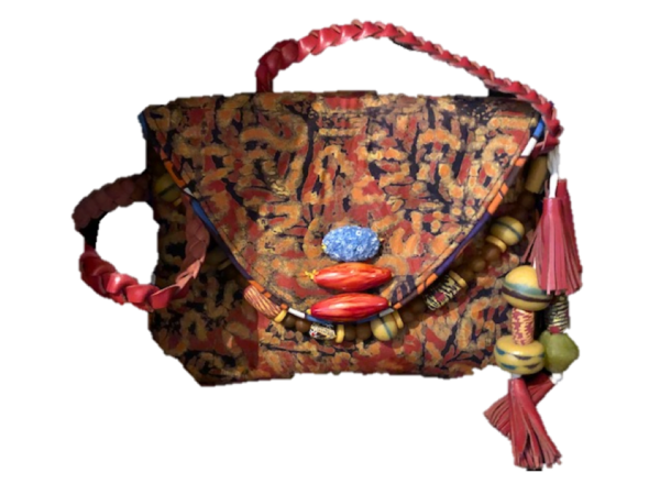 Clutch/shoulderbag Red